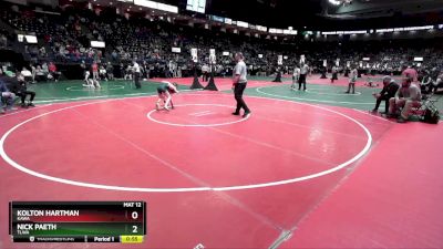 75 lbs Quarterfinal - Nick Paeth, TLWA vs Kolton Hartman, KAWA