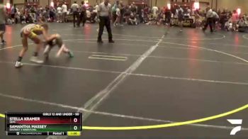 90 lbs Round 3 - Samantha Massey, District 3 Wrestling vs Stella Kramer, SEPA