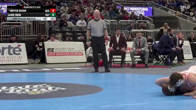 144 lbs 3rd Place Match - Bryce Doss, New Palestine vs Luke Reid, Valparaiso