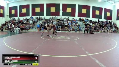 126 lbs Quarterfinal - Devin Leeson, Maple Heights vs Joey Mcnamara, Wadsworth