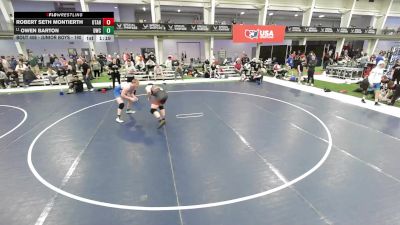 Junior Boys - 190 lbs Champ. Round 2 - Owen Barton, Diamondville Wrestling Club vs Robert Seth Montierth, Utah