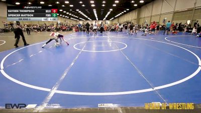 68 lbs Rr Rnd 3 - Kayden Thompson, Mojo 12U vs Spencer Mattson, POWA 12U