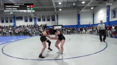 126 lbs Consi Of 8 #2 - Alexia Coleman, Salem vs Ayanna Rosa, Springfield Central (W)