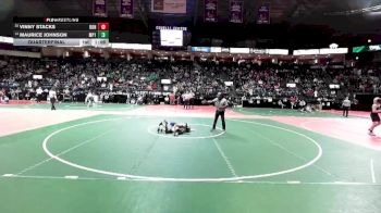 60 lbs Quarterfinal - Maurice Johnson, MP1 vs Vinny Stacks, DONA