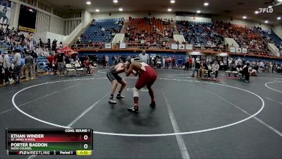 157 lbs Cons. Round 1 - Ethan Winder, St. James School vs Porter Bagdon, Good Counsel