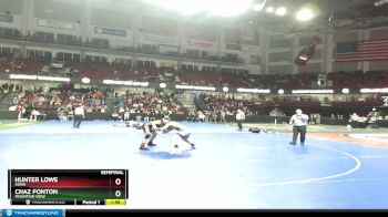 160 lbs Semifinal - Chaz Ponton, Mountain View vs Hunter Lowe, Kuna