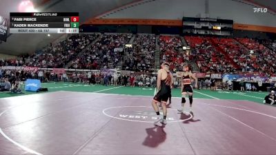 4A 157 lbs 1st Place Match - Kaden MacKenzie, Fruitland vs Fabi Pierce, Buhl