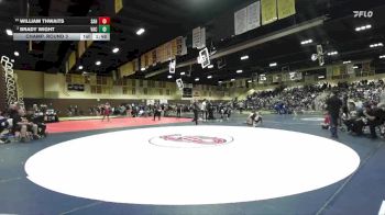 190 lbs Champ. Round 3 - William Thwaits, Sahuarita vs Brady Wight, Vacaville