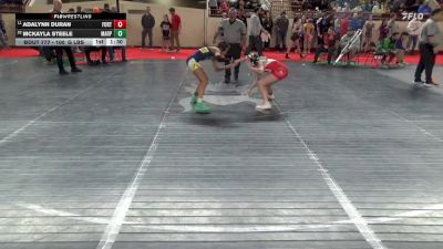 100_G lbs Round Of 16 - Adalynn Duran, Fort Cherry vs McKayla Steele, Marple Newtown