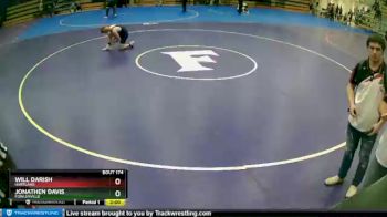 160 lbs Championship Bracket - Jonathen Davis, Fowlerville vs Will Darish, Hartland