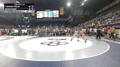 144 lbs Champ. Rd Of 64 - Anthony Oscar, Ohio vs Mason Hagen, South Dakota