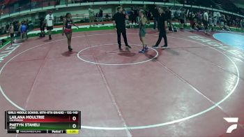 132-140 lbs Round 2 - Lailana Moultrie, California vs Paetyn Staheli, Utah