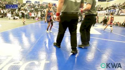 73 lbs Quarterfinal - Taos Smith, Hinton Takedown Club vs Clementina Zapata, OKC Saints Wrestling