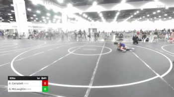 80 lbs Consolation - Aryanna Campbell, Pursuit vs Aubrey McLaughlin, Havre WC