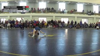 157 lbs Quarterfinal - Thomas Wagner, Case Western Reserve vs Michael Hutchison, Millikin