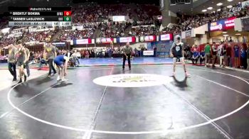 AA - 118 lbs Cons. Round 1 - Brently Bokma, Great Falls / MSDB vs Tanner Laslovich, Gallatin (Bozeman)