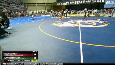 45 lbs Quarterfinal - Beck Curnett, Rainier Junior Wrestling Club vs Kashton Kaylor, Team Aggression Wrestling Club