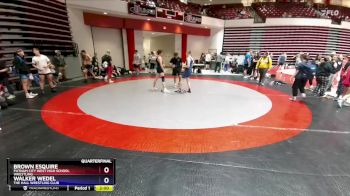 175 lbs Quarterfinal - Brown Esquire, Putnam City West High School Wrestling vs Walker Wedel, The Hall Wrestling Club
