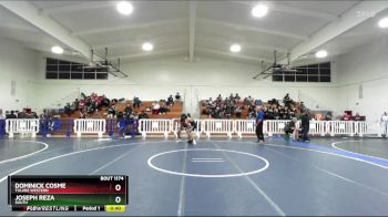 157 lbs Cons. Round 3 - Joseph Reza, South vs Dominick Cosme, Tulare Western