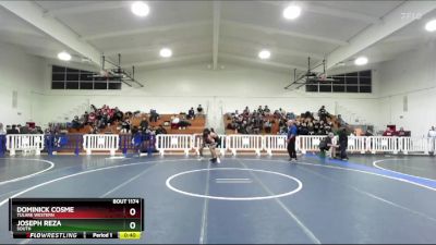 157 lbs Cons. Round 3 - Joseph Reza, South vs Dominick Cosme, Tulare Western