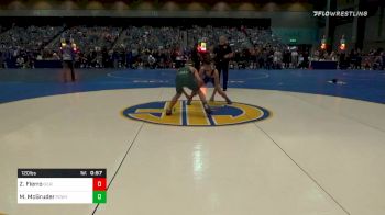 120 lbs Consolation - Zack Fierro, Gilroy vs Mikey McGruder, Poway B