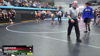 JV-13 lbs Round 2 - Sheldon Varner, Vinton-Shellsburg vs Caden Kilburg, Solon