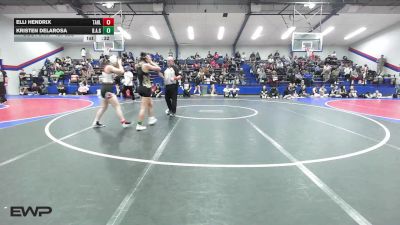 120 lbs Consolation - Elli Hendrix, Tahlequah Girls HS vs Kristen DeLaRosa, Broken Arrow Girls
