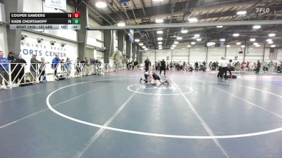 127 lbs Consi Of 8 #1 - Cooper Sanders, TN vs Kade Chortanoff, PA