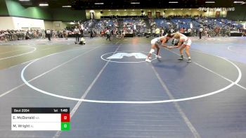 120 lbs Consi Of 128 #2 - Elias McDonald, WA vs Marcus Wright, AL