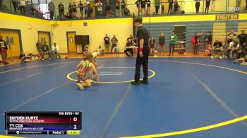 63 lbs Round 5 - Snyder Kurtz, SlyFox Wrestling Academy vs Ty Cox, Brawlers Wrestling Club