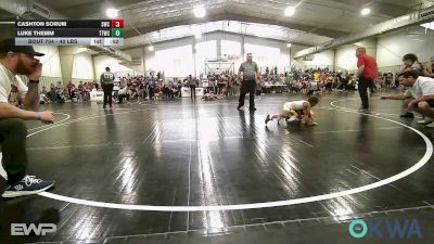 40 lbs Round Of 16 - Cashton Sorum, Salina Wrestling Club vs Luke Themm, Team Tulsa Wrestling Club