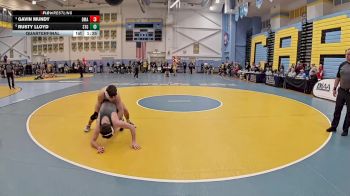 132 lbs Quarterfinal - Gavin Mundy, Delaware Military Academy vs Rusty Lloyd, St Georges Tech HS