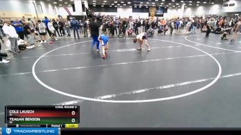 120 lbs Cons. Round 2 - Teagan Benson, NE vs Cole Lausch, MI