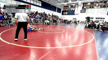 138 lbs Champ. Round 3 - Ruben Gonzales, Los Alamitos vs Isaac Roman, Mayfair