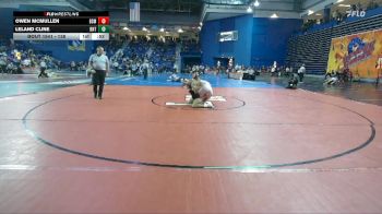 138 lbs Cons. Round 3 - Owen McMullen, Bishop McCort vs Leland Cline, Brentsville