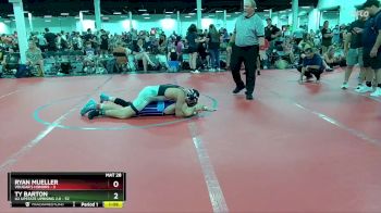 130 lbs Round 5 (6 Team) - Ty Barton, U2 Upstate Uprising 2.0 vs Ryan Mueller, Vougar`s Honors