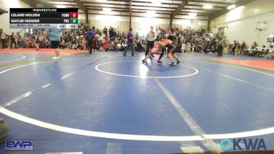 105 lbs Rr Rnd 3 - Leland Holden, Ponca City Wildcat Wrestling vs Haylin Higgins, Pawnee Wrestling Club