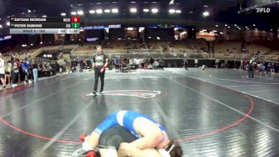 165 lbs Champ. Round 2 - Peter Simkins, Zephyrhills Christian vs Zaydan Morgan, McCallie School