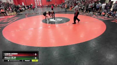 126 lbs Cons. Round 2 - Coehn Weber, Joliet (WEST) vs Rocco Silva, Plainfield (SOUTH)