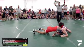 72 lbs Round 7 (8 Team) - Kristian Wescott, U2 Upstate Uprising Red vs Christopher Weiner, Iron Horse