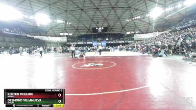 4A 106 lbs Cons. Round 2 - Kolten McGuire, Bethel vs Desmond Villanueva, Union