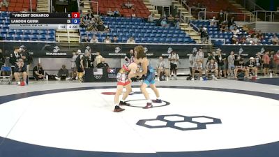 113 lbs Cons. Rd Of 16 - Vincent DeMarco, Illinois vs Landon Quirk, California