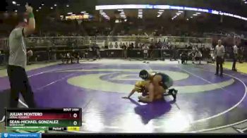 3A 126 lbs Quarterfinal - Sean-Michael Gonzalez, North Port vs Julian Montero, Doral Academy