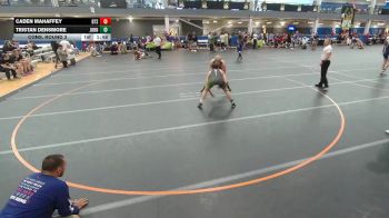 150 lbs Cons. Round 3 - Caden Mahaffey, Unattached vs Tristan Densmore, St. Johns