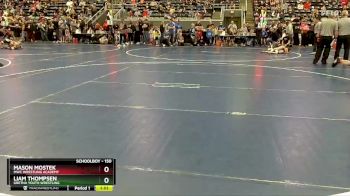 150 lbs Cons. Round 1 - Mason Mostek, MWC Wrestling Academy vs Liam Thompsen, Gretna Youth Wrestling