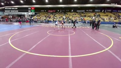 132 lbs 2nd Place Match - Walker Miller, EEK Thunder Wrestling vs Brody Shepard, Unattached