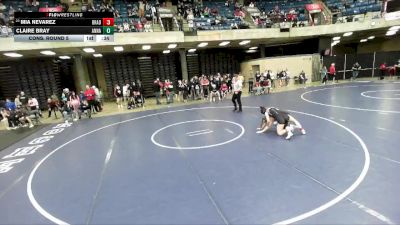 120 lbs Cons. Round 5 - Mia Nevarez, Unattached vs Claire Bray, Unattached