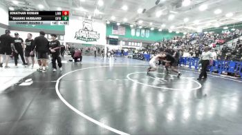 190 lbs Champ. Round 2 - Shawki Hubbard, Canyon Springs vs Jonathan Roman, Lawndale