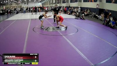 100 lbs 1st Place Match - Armando Martinez, Takedown-City Wrestling vs Zayn Budri, All American Wrestling Club