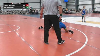 92 lbs Round 5 - 3:00pm Friday - Lucca Martinez, Rough House W.C., CA vs Jre Whitford, Select